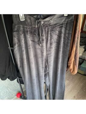 INC International Concepts Black Velour Pants